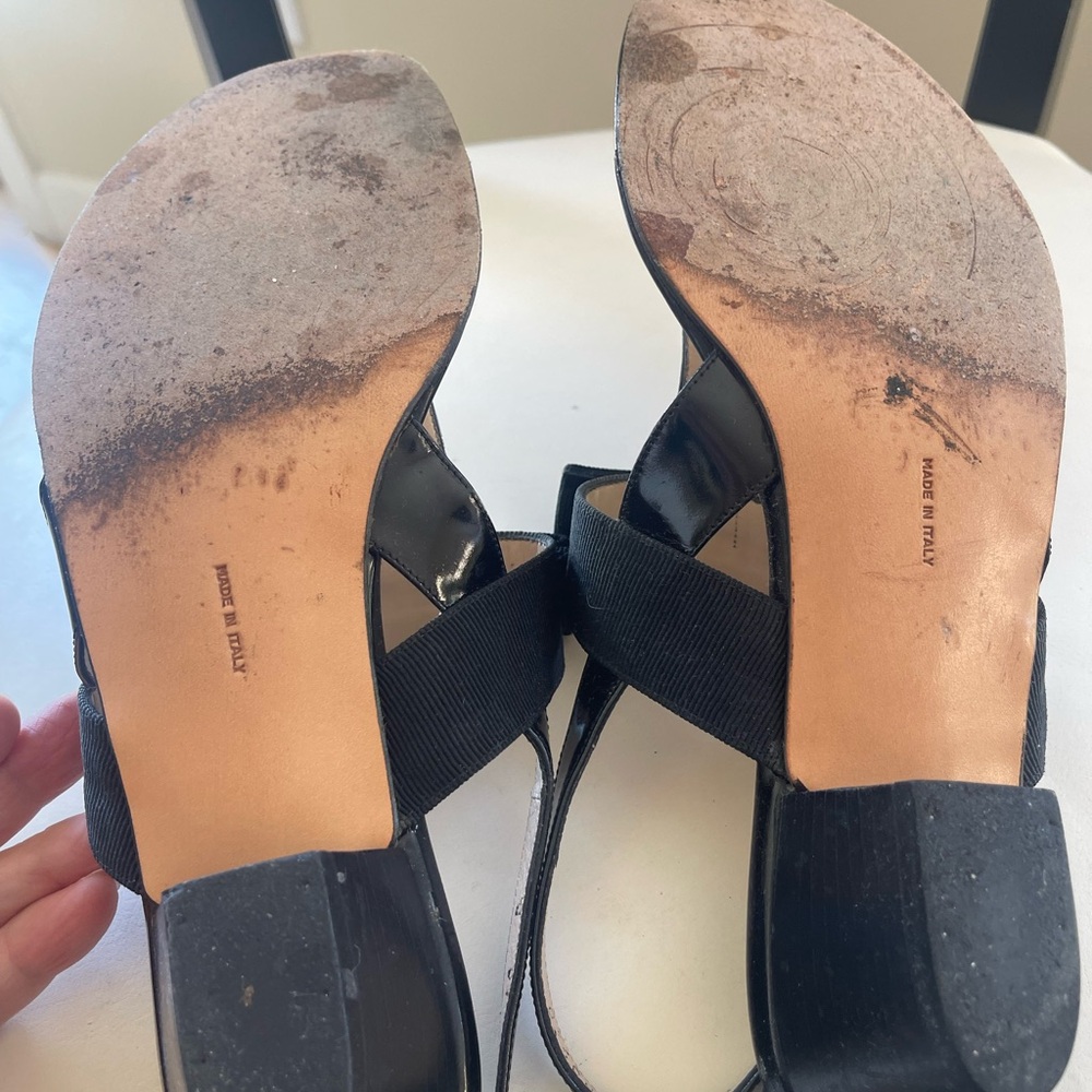 VINTAGE Salvatore Ferragamo Black Sandals - Picture 10 of 15